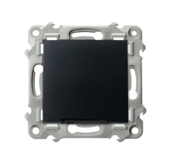 SZAFIR Łącznik jednobieg.z podśw. czarny matowy