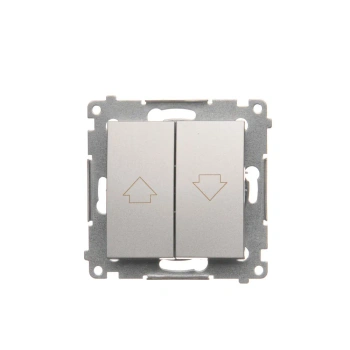Przycisk żaluzjowy Simon54, srebrny mat