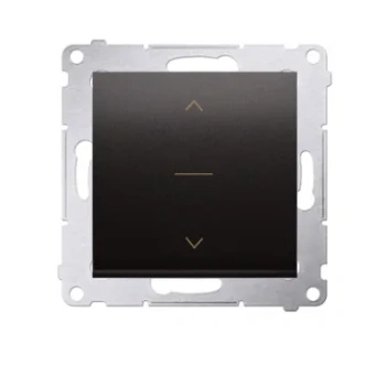 Simon54 Łącznik roletowy trójpozycyjny 1-0-2 czarny