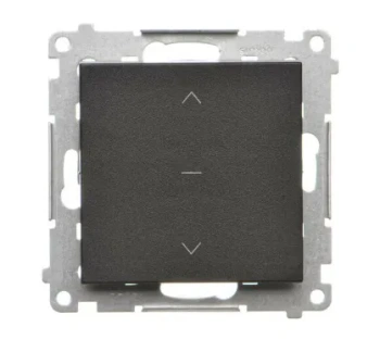 Simon55 Przycisk roletowy poj. czarny