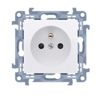 Simon10 Gniazdo wtyczkowe z uziemieniem pojedynczy