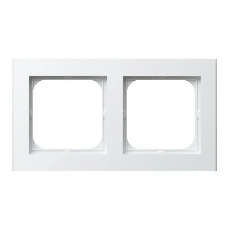 Sonata II Ramka podwójna biały mat