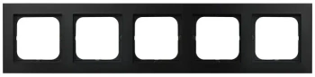 Ramka pięciokrotna SONATA czarny matowy