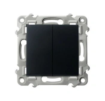 SZAFIR Łącznik podwójny schodowy czarny matowy