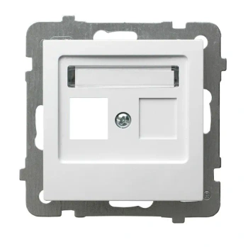 Obudowa gniazda pojedynczego typu Keysto ne prosta AS BIAŁY