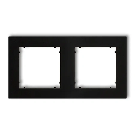Ramka uniwersalna podwój.z tworzywa czarny ma MINI