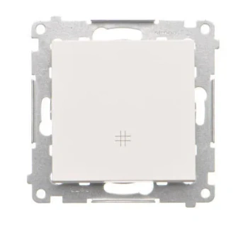 Simon55 Łącznik krzyżowy biały mat 10AX