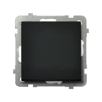 Łącznik jednobiegunowy SONATA czarny matowy