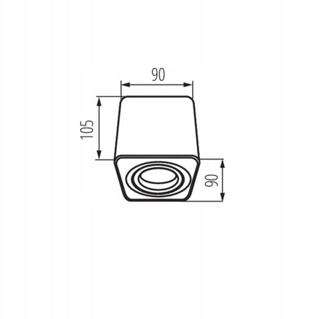 [WD TEST] Oprawa sufitowa punktowa TOLEO DTL50-W Knalux