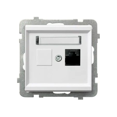 Gniazdo komputerowe pojedyncze, kat. 5e  MMC SONATA BIAŁY