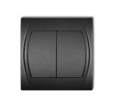 LOGO Łącznik zwierny świecznikowy klawisze grafito