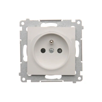 Simon54 Gniazdo wtyczkowe z uziemieniem i przesłonami 16A 250V biały