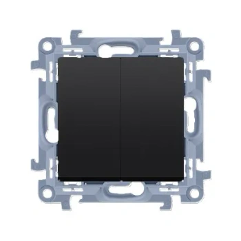 Simon10 Łącznik świecznikowy bezgwintowy czarny