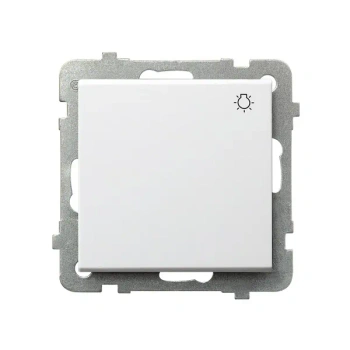 Sonata II Łącznik zwierny "światło" biały mat