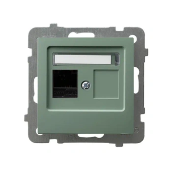 AS Gniazdo komputerowe pojedyncze kat. 5e MMC zielony mat