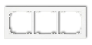 Ramka uniwersalna 3x z tworzywa biały DECO