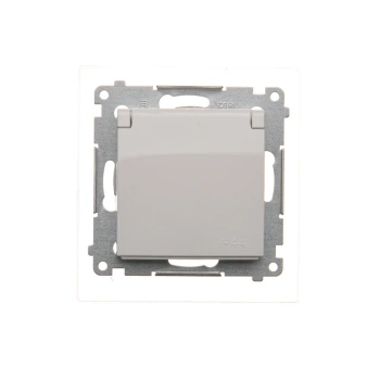 Gniazdo hermet IP44 z/u Simon54 biały