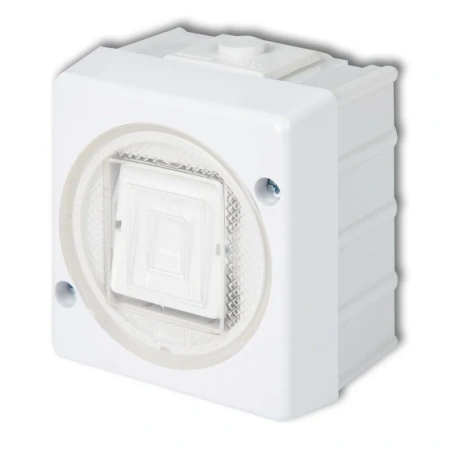 Łącznik jednobiegunowy SENIOR, biały