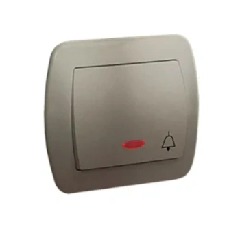 Akord Przycisk dzwonek z podświetl. satynowy