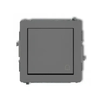 DECO Mechanizm łącznika zwierny dzwonek szary mat