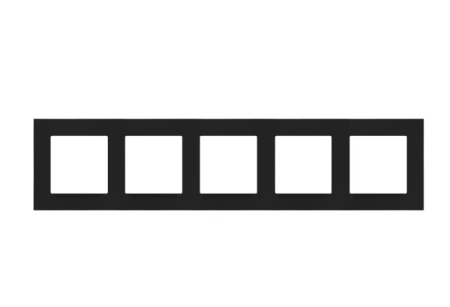 Simon55 Ramka 5-krotna czarny mat