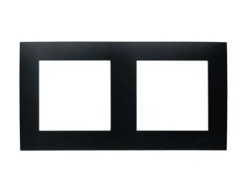SZAFIR Ramka podwójna czarny matowy