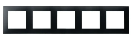 SZAFIR Ramka pięciokrotna czarny matowy