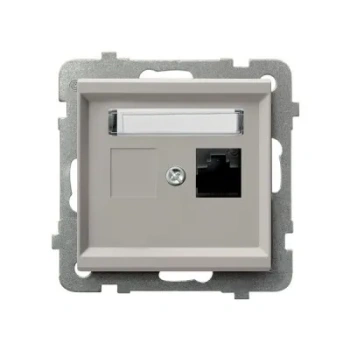 Gniazdo komputerowe pojedyncze kat. 5e MMC SONATA KASZMIR