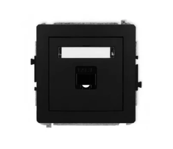 DECO Mechanizm gniazda komp.poj.czarny