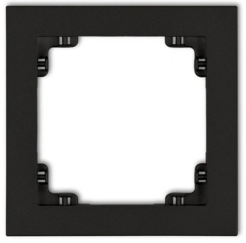 Ramka uniwersalna 1x z tworzywa czarny DECO