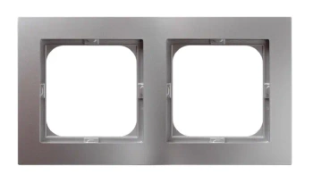 Ramka podwójna AS, srebrna