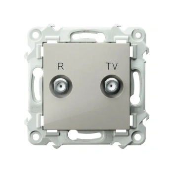 SZAFIR Gniazdo RTV końcowe kaszmirowy beż