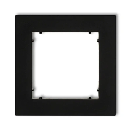 Ramka uniwersalna pojed.z tworzywa czarny mat MINI
