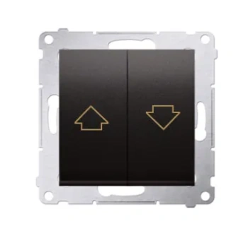 Simon54 Przycisk roletowy 10AX czarny