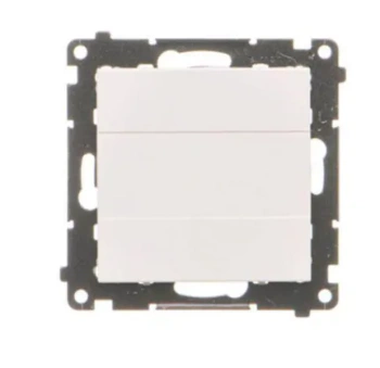 Simon55 Zaślepka z mostkiem biały mat