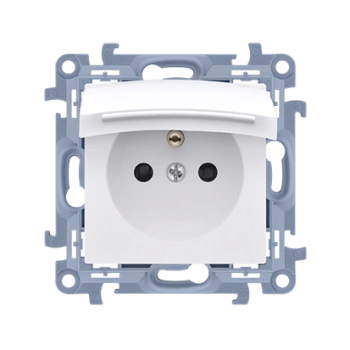 Gniazdo pojedyncze Simon10, biały