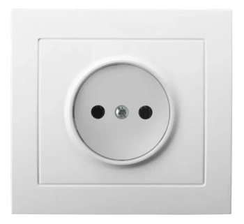 Gniazdo pojedyncze b/u Kier, białe