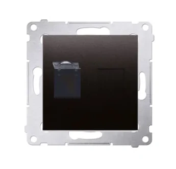 Simon54 Gniazdo komp. poj. RJ45 kat6 z przes. czar