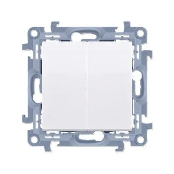 Simon10 Łącznik świecznikowy bezgwintowy biały