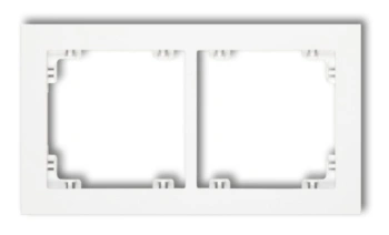 Ramka uniwersalna 2x z tworzywa biały DECO