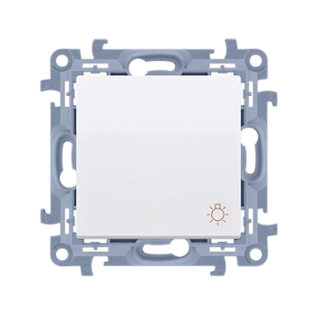 Simon10 Przycisk światło 10AX szybkozłącza bialy