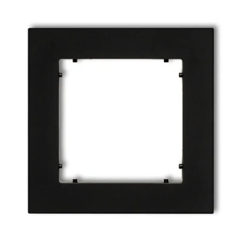 Ramka uniwersalna pojed.z tworzywa czarny mat MINI