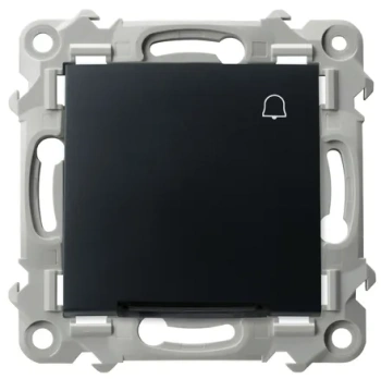 SZAFIR Łącznik zwierny dzwonek z podświetleniem czarny matowy