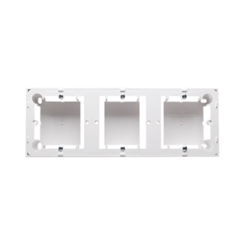 Puszka natynkowa potrójna, Classic, biały