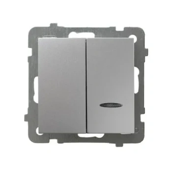 AS Łącznik świecznikowy podświetlany srebrny