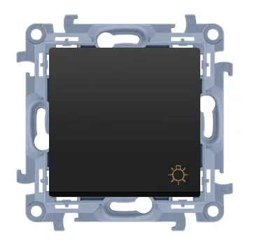 Simon10 Przycisk światło 10AX szybkozłącza czarny