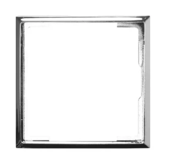 Ramka ozdobna do gniazd wtyczkowych pojedyn.ARIA, srebrny błysk