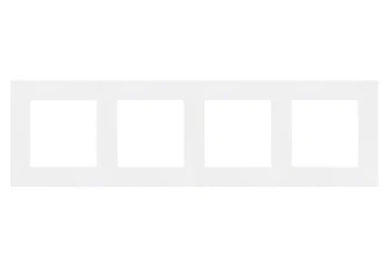 Simon55 Ramka 4-krotna biały mat