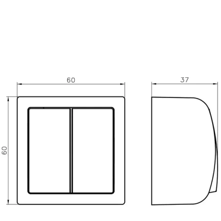 Łącznik hermetyczny świecznikowy 10AX IP20 Bis, biały