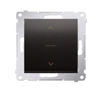 Simon54 Łącznik roletowy trójpozycyjny 1-0-2 czarny